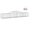 11 db íves horganyzott vas gabion kosár 300x50x40/60 cm