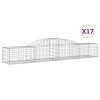 17 db íves horganyzott vas gabion kosár 300x50x40/60 cm