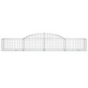 17 db íves horganyzott vas gabion kosár 300x50x40/60 cm
