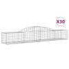 30 db íves horganyzott vas gabion kosár 300x50x40/60 cm
