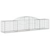 4 db íves horganyzott vas gabion kosár 300x50x60/80 cm