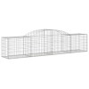 10 db íves horganyzott vas gabion kosár 300x50x60/80 cm