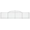 10 db íves horganyzott vas gabion kosár 300x50x60/80 cm