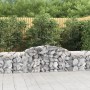 10 db íves horganyzott vas gabion kosár 300x50x60/80 cm