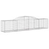 11 db íves horganyzott vas gabion kosár 300x50x60/80 cm