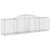 17 db íves horganyzott vas gabion kosár 300x50x80/100 cm