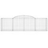 17 db íves horganyzott vas gabion kosár 300x50x80/100 cm