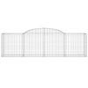 20 db íves horganyzott vas gabion kosár 300x50x80/100 cm