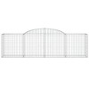 25 db íves horganyzott vas gabion kosár 300x50x80/100 cm