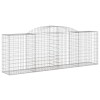 2 db íves horganyzott vas gabion kosár 300 x 50 x 100/120 cm