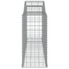 2 db íves horganyzott vas gabion kosár 300 x 50 x 100/120 cm