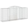 3 db íves horganyzott vas gabion kosár 300x50x120/140 cm