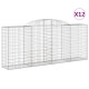 12 db íves horganyzott vas gabion kosár 300x50x120/140 cm