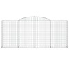 12 db íves horganyzott vas gabion kosár 300x50x120/140 cm