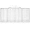 3 db íves horganyzott vas gabion kosár 300x50x140/160 cm