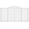 8 db íves horganyzott vas gabion kosár 300x50x140/160 cm