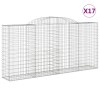 17 db íves horganyzott vas gabion kosár 300x50x140/160 cm