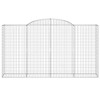 3 db íves horganyzott vas gabion kosár 300x50x160/180 cm