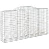 4 db íves horganyzott vas gabion kosár 300x50x160/180 cm