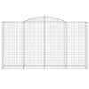 8 db íves horganyzott vas gabion kosár 300x50x160/180 cm