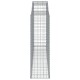 11 db íves horganyzott vas gabion kosár 300x50x160/180 cm