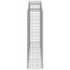 2 db íves horganyzott vas gabion kosár 300x50x180/200 cm