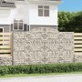2 db íves horganyzott vas gabion kosár 300x50x180/200 cm