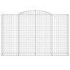 3 db íves horganyzott vas gabion kosár 300x50x180/200 cm