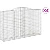 4 db íves horganyzott vas gabion kosár 300x50x180/200 cm