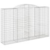 8 db íves horganyzott vas gabion kosár 300x50x180/200 cm