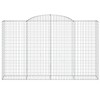 8 db íves horganyzott vas gabion kosár 300x50x180/200 cm
