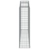 8 db íves horganyzott vas gabion kosár 300x50x180/200 cm