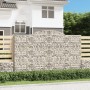 8 db íves horganyzott vas gabion kosár 300x50x180/200 cm