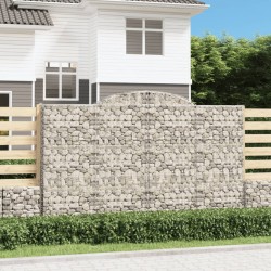 13 db íves horganyzott vas gabion kosár 300x50x180/200 cm