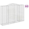 3 db íves horganyzott vas gabion kosár 300x50x200/220 cm
