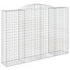 3 db íves horganyzott vas gabion kosár 300x50x200/220 cm