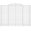 6 db íves horganyzott vas gabion kosár 300x50x200/220 cm