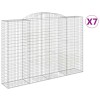 7 db íves horganyzott vas gabion kosár 300x50x200/220 cm