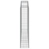 4 db íves horganyzott vas gabion kosár 300x50x220/240 cm