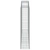 7 db íves horganyzott vas gabion kosár 300x50x220/240 cm