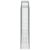 8 db íves horganyzott vas gabion kosár 300x50x220/240 cm