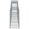 4 db íves horganyzott vas gabion kosár 400x30x60/80 cm