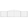 3 db íves horganyzott vas gabion kosár 400x30x80/100 cm