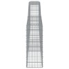 3 db íves horganyzott vas gabion kosár 400x30x80/100 cm