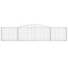 10 db íves horganyzott vas gabion kosár 400x30x80/100 cm
