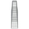 10 db íves horganyzott vas gabion kosár 400x30x80/100 cm