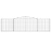 4 db íves horganyzott vas gabion kosár 400x30x100/120 cm