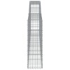10 db íves horganyzott vas gabion kosár 400x30x100/120 cm