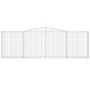 2 db íves horganyzott vas gabion kosár 400x30x120/140 cm