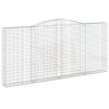 4 db íves horganyzott vas gabion kosár 400x30x180/200 cm